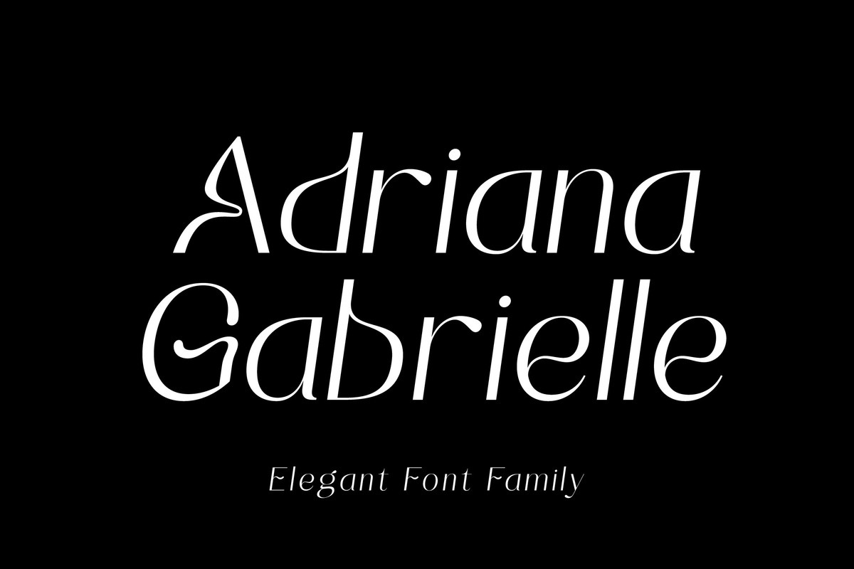 Шрифт Adrianna Gabrielle